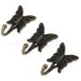 FidgetGear Antique Butterfly Coat Robe Hook Wall Mounted Door Clothes Towel Single Hanger