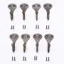 uxcell Curtain Tiebacks Hook Zinc Alloy Vintage Curtain Drapery Holders Window Holdback Wall Hooks Clothes Hanger, Set of 8, Bronze Tone
