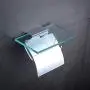 Hiendure Toilet Paper Holder with Shelf, Brass Lavatory Tissue Holder with Mobile Phone Storage Rack and Lid,Chrome Hiendure Toilet Paper Holder with Shelf, Brass Lavatory Tissue Holder with Mobile Phone Storage Rack and Lid,Chrome