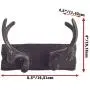 Comfify Vintage Cast Iron Deer Antlers Wall Hooks Antique Finish Metal Clothes Hanger Rack w/Hooks | Includes Screws and Anchors | in Rust Brown | (Antlers Hook CA-1507-24)