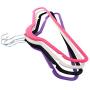 60PCS Non Slip Velvet Clothes Suit/Shirt/Pants Hangers White, Black, Purple,Red