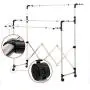 SUNPACE Laundry Drying Rack for Clothes SUN001 Rolling Collapsible Sweater Folding Clothes Dryer Rack for Outdoor and Indoor Use SUNPACE Laundry Drying Rack for Clothes SUN001 Rolling Collapsible Sweater Folding Clothes Dryer Rack for Outdoor and Indoor Use