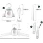 FERRYONE Clothes Dryer Shoe Dryer Hanger Dryer 1 Unit 2 Roles Function Quick Drying Hot Air/Natural Wind Switching Silent Rainy Season Measures Home Travel Business Trip with English Instructions