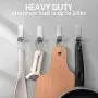 Adhesive Hooks, 20 Pack Wall Hooks for Hanging Ultra-Suction Power Stainless Steel Easy to Install Wall Hooks Adhesive for Hanging Coat, Bath Towels, Jackets, Kitchenware, Light Strip Adhesive Hooks, 20 Pack Wall Hooks for Hanging Ultra-Suction Power Stainless Steel Easy to Install Wall Hooks Adhesive for Hanging Coat, Bath Towels, Jackets, Kitchenware, Light Strip