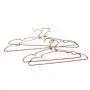 Koobay 60PS 12" Childrens Copper Gold Finishing Aluminium Clothes Hangers Laundry Wire Shop Display Hanger (TOP Gold)