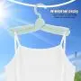 Yosooo Multi-Functional Mini Folding Clothes Hanger Portable Travel Artifact Plastic Drying Rack(5PCS Green)