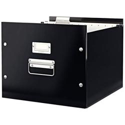 Leitz Click & Store Stackable A4 Suspension File Storage Boxes | Black