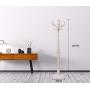 Angels home Simple White Coat Rack Floor Vertical Hanger Solid Wood Bedroom Clothes Rack Simple Modern Floor Hanger