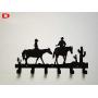 Cartoon Metal Home Wall Decorativefor 6 Hooks Hanger Organizer for Cloth Bag Key