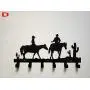 Cartoon Metal Home Wall Decorativefor 6 Hooks Hanger Organizer for Cloth Bag Key
