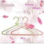 5pcs Random Color 40cm Adult Plastic Hanger Pearl Hangers for Clothes Pegs Princess Clothespins Wedding Dress Hanger