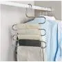 Multifunctional Clothes Hangers Pants Storage Hangers Cloth Rack Multilayer Storage Cloth Hanger 5PC