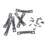 Swpeet 120 Pcs Sawtooth Picture Frame Hanging Hangers Double Hole with Screws, for Home Decoration Creative Picture Frame Hanging (Black) Swpeet 120 Pcs Sawtooth Picture Frame Hanging Hangers Double Hole with Screws, for Home Decoration Creative Picture Frame Hanging (Black)