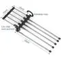 5pcs Random Color Stainless Steel Clothes Hanger Wardrobe Magic Hanger Multi-Layer Pants Rack Shelf Wardrobe Storage Organizer Closet Space Saver