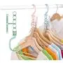 Plastic 5 Circle Multilayer Windproof Clothes Hanger 10pcs Random Color Storage Racks Buckle Hanger Anti-Slip Home Plastic 5 Circle Multilayer Windproof Clothes Hanger 10pcs Random Color Storage Racks Buckle Hanger Anti-Slip Home