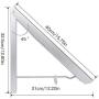 Yillsen Folding Wall Mounted Retractable Clothes Hanger, Aluminum Folding Drying Coat Racks Home Storage Organiser Space Saver for Laundry Room - Silver