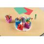 Learning Resources Create-a-Space Storage Center, Bright Colors, Classroom Craft Keeper, 10 Piece set