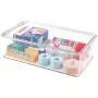 mDesign Stackable Plastic Storage Bin Boxes with Hinged Lid - Organizer for Vitamins, Supplements, Serums, Essential Oils, Medicine Pill Bottles, Adhesive Bandages, First Aid Supplies - 2 Pack - Clear mDesign Stackable Plastic Storage Bin Boxes with Hinged Lid - Organizer for Vitamins, Supplements, Serums, Essential Oils, Medicine Pill Bottles, Adhesive Bandages, First Aid Supplies - 2 Pack - Clear