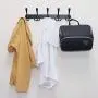 Coat Rack Wall Mounted,LECAMEBOR Coat Hooks Clothes Hanger for Robe Hat Towel Purse Stainless Steel 5 Tri Hooks for Entryway Mudroom Bathroom(Black) Coat Rack Wall Mounted,LECAMEBOR Coat Hooks Clothes Hanger for Robe Hat Towel Purse Stainless Steel 5 Tri Hooks for Entryway Mudroom Bathroom(Black)