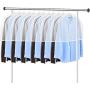 KEEGH Garment Shoulder Covers Bag(Set of 12) Breathable Closet Suit Organizer Prevent Clothes Shoulder from Dust, 2" Gusset Hold More Coats, Jackets, Dress