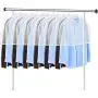 KEEGH Garment Shoulder Covers Bag(Set of 12) Breathable Closet Suit Organizer Prevent Clothes Shoulder from Dust, 2" Gusset Hold More Coats, Jackets, Dress