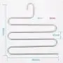 lliang Hangers Clothes Hangers Pants Storage Hangers 5 Layers S Shape Metal Multifunctional Cloth Rack Multilayer Storage Cloth Hanger