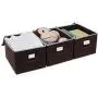 SONGMICS Large Storage Cubes Bin Boxes with Lids and Handles, Non-Woven Fabric Foldable Cloth Organizer for Home, Office, Nursery, Closet, Bedroom, Living Room, Set of 3, Brown URLB40K SONGMICS Large Storage Cubes Bin Boxes with Lids and Handles, Non-Woven Fabric Foldable Cloth Organizer for Home, Office, Nursery, Closet, Bedroom, Living Room, Set of 3, Brown URLB40K