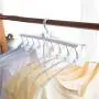 EvaroFly Multipurpose Portable Folding Hanger, Save Space Storage Clothes Hanger, Household Travel Camping -White 51.5x41.5x37cm