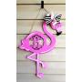 Monogram Flamingo Door Hanger/Wood Summer Door Hanger/Monogram Door Hanger/Flamingo Initial Door Hanger Monogram