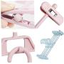 10 Pcs Plastic Cloth Hangers with Non-Slip Big Clips Closet Organizing Tool Saving More Space for Slack Trouser Jeans Towels