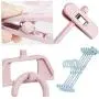 10 Pcs Plastic Cloth Hangers with Non-Slip Big Clips Closet Organizing Tool Saving More Space for Slack Trouser Jeans Towels 10 Pcs Plastic Cloth Hangers with Non-Slip Big Clips Closet Organizing Tool Saving More Space for Slack Trouser Jeans Towels
