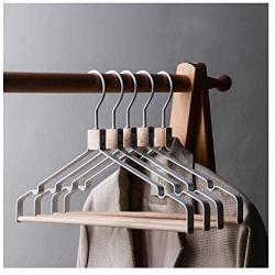 Nwn Log Iron Wrought Iron Hanger Metal Clothes Hanging Pants Hanging Multifunctional Wardrobe (Color : White, Size : 20)