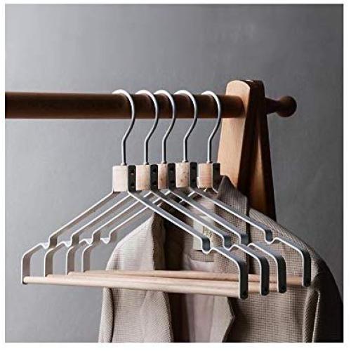 Nwn Log Iron Wrought Iron Hanger Metal Clothes Hanging Pants Hanging Multifunctional Wardrobe (Color : White, Size : 20)