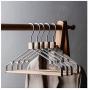 Nwn Log Iron Wrought Iron Hanger Metal Clothes Hanging Pants Hanging Multifunctional Wardrobe (Color : White, Size : 20)
