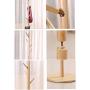 MAFYU Coat Rack Continental Solid Wood Hanger Disc Base Drying Hanger Bedroom Hanging Hanger Hotel Living Room Clothes Storage Rack