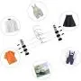 Pants Hangers - Skirt Hangers 24 Pack Skirt Metal Pants Hangers Chrome Skirt Hangers with Non-slip Adjustable Clips Space Saving Pants Hanger for All Kinds of Clothes Pants