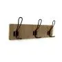 CVHOMEDECO. Country Distressed Entryway Wooden Hook Wall Mount or Door Hanger Clothes Coat Hooks Towel Hat Scarf Bags Rack with Triple Metal Iron Hooks. Light Walnut Color, 15-3/4 X 5-3/4 X 1-1/2 Inch CVHOMEDECO. Country Distressed Entryway Wooden Hook Wall Mount or Door Hanger Clothes Coat Hooks Towel Hat Scarf Bags Rack with Triple Metal Iron Hooks. Light Walnut Color, 15-3/4 X 5-3/4 X 1-1/2 Inch