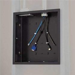 Chief in-Wall Storage Boxes Black Flange