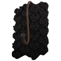 Indianshelf Handmade 1 Artistic Vintage Brown Wooden Block Coat Hooks Hangers/Hooks for Hanging