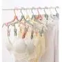 Travel Folding Hanger Portable Multi-function Travel Clip Sunscreen Socks Clothes Home Underwear Children Students8Pack