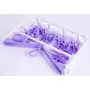 Basicwise QI003440 Purple Laundry Drying Hanger Clothes Rack with 20 Clips
