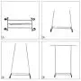 SONGMICS Clothes Rack on Wheels, Heavy Duty Garment Rack with Extendable Hanging Rail, Holds up to 200 lb, Collapsible Clothing Rack UHSR13S SONGMICS Clothes Rack on Wheels, Heavy Duty Garment Rack with Extendable Hanging Rail, Holds up to 200 lb, Collapsible Clothing Rack UHSR13S