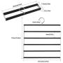 DOIOWN Pants Hangers Slacks Hangers Folding Non Slip Space Saving Stainless Steel Clothes Hangers Closet Organizer for Pants Jeans Trousers Scarf (3 Pack(Black&Folding))