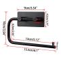 Sumnacon Stainless Steel Toilet Roll Paper Holder 3M Self Adhesive, Rustproof Bathroom Kitchen Tissue Holder Towel Hanger Hook Wall Mount(Black)