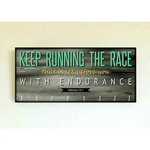 Race Medal Holder/Running Medal Hanger KEEP RUNNING THE RACE THAT IS SET BEFORE YOU HEBREWS 12:1- Wood Wall Mounted Medal Organizer. CUSTOMIZATION Available Race Medal Holder/Running Medal Hanger KEEP RUNNING THE RACE THAT IS SET BEFORE YOU HEBREWS 12:1- Wood Wall Mounted Medal Organizer. CUSTOMIZATION Available