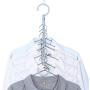 Windproof 5Hole Magic Coat Clothes Hanger Multifunction Holder Clothes Hanging Organizer Folding Rotating Coat Storage Rack 10pcs Random Color