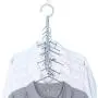 Windproof 5Hole Magic Coat Clothes Hanger Multifunction Holder Clothes Hanging Organizer Folding Rotating Coat Storage Rack 10pcs Random Color