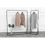 Coat Racks Home Storage Floor-Standing Solid Wood Wavy Hanger Coat Rack for Bedroom Living Room Door Hanger Multifunctional (Size : 39-inches）