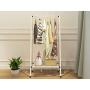 Angels home Creative White Coat Rack Drop Subway Art Hanger Simple Modern Clothes Rack Bedroom Living Room Floor Hanger