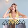 Trgowaul Velvet Hangers Clips, 20 pc Pants Hangers Velvet Clips, Strong Finger Clips Perfect for Thin Velvet Hangers (Modern Gray)